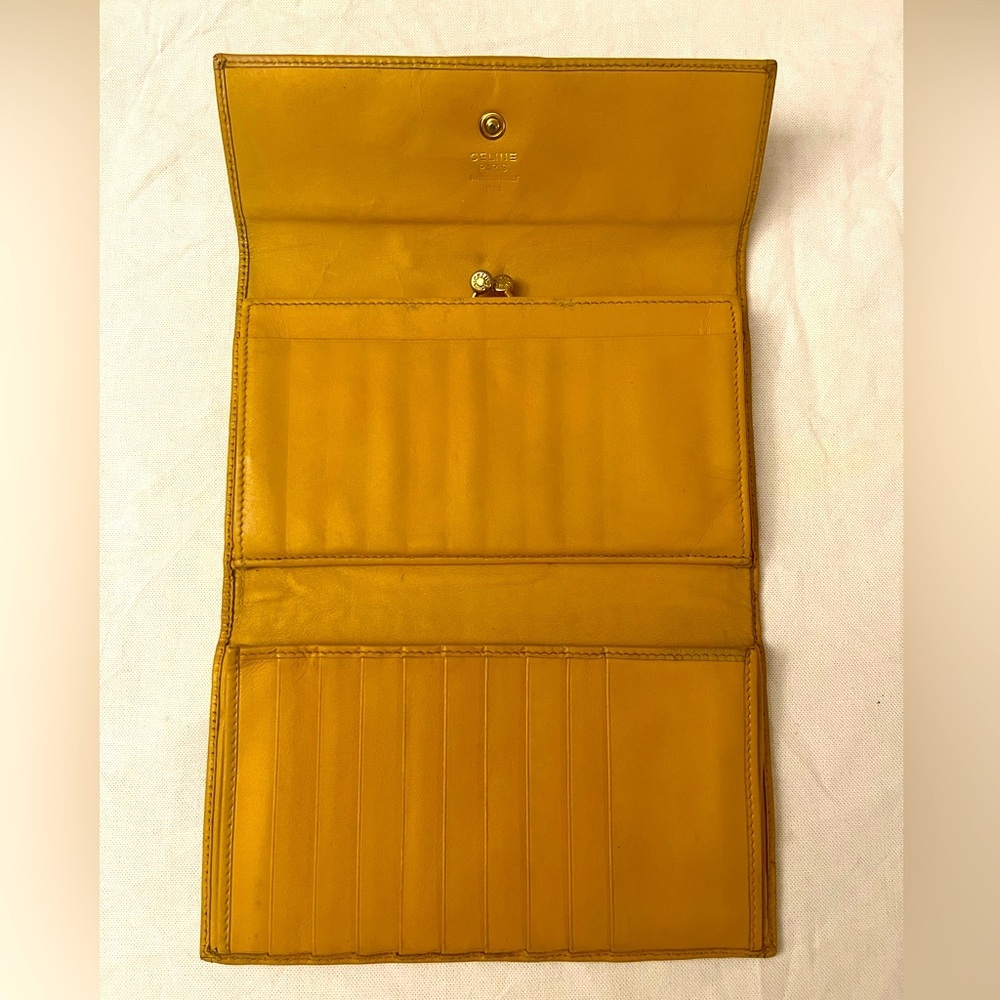 Celine Macadam Trifold Kiss Long Wallet ❤️ - Picture 6 of 12